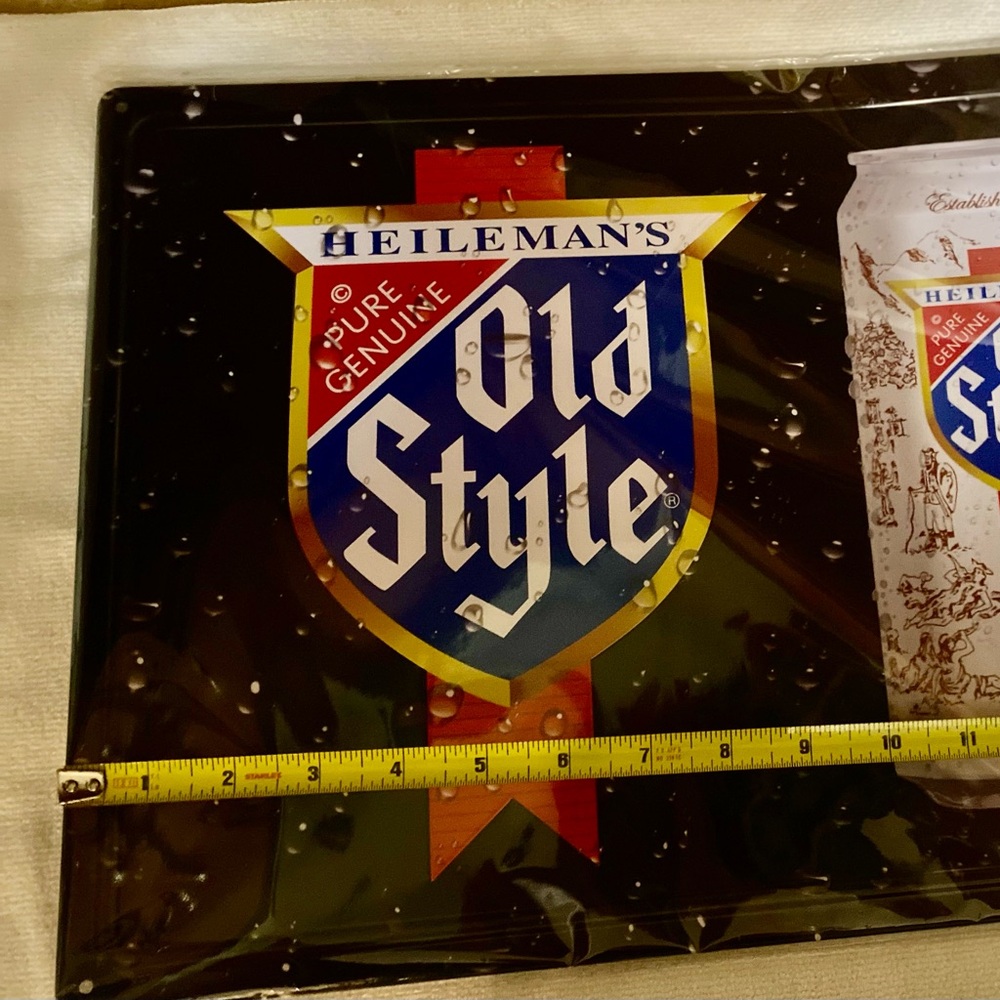 Heileman's Old Style Lager tin sign - Picture 3 of 5